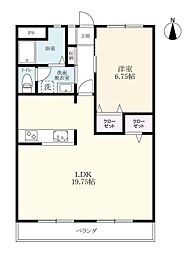 Mt-16 1LDKの間取図画像