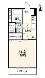 間取図画像 1K