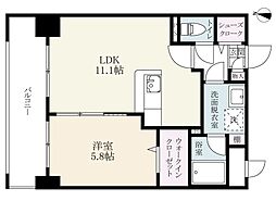 仮）サンライズビル 7階1LDKの間取り