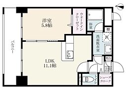 仮）サンライズビル 9階1LDKの間取り