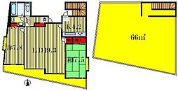 JR常磐線 松戸駅 徒歩2分の賃貸マンション 6階2LDKの間取り