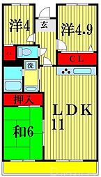 間取図画像 3LDK