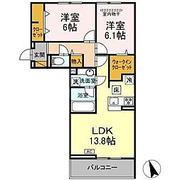 間取図画像 2LDK