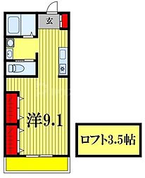 ラ・フェリーチェ 1Kの間取図画像