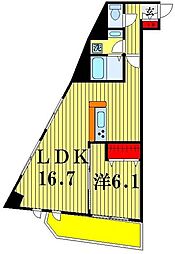 SOULAGEMENT 1LDKの間取図画像