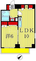 ベルトピア新松戸2 1LDKの間取図画像