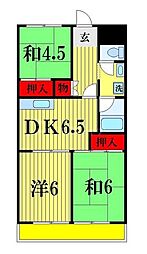 第八泉マンション 3DKの間取図画像
