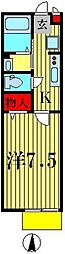 メゾンソフィア 1Kの間取図画像