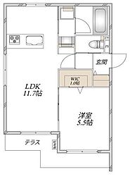 仮称)松戸市松戸メゾン 1LDKの間取図画像
