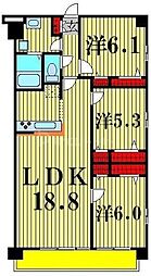 ホビアル・フェンテ 3LDKの間取図画像