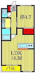 間取図画像 1LDK