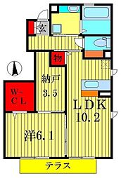間取図画像 1LDK