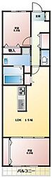 ボヌールメゾンC 2LDKの間取図画像