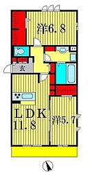 間取図画像 2LDK