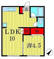 間取図画像 1LDK