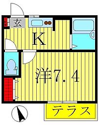 MAhill 1Kの間取図画像