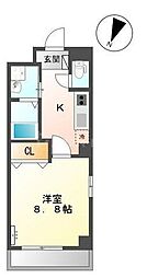 プラン.J 1Kの間取図画像