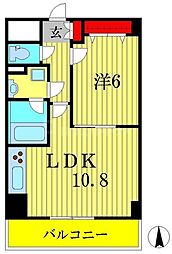 ベルフィオーレ千代田 1LDKの間取図画像