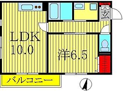 リエール 1LDKの間取図画像