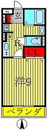 ルーチェ 1Kの間取図画像