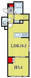 Charmant 1LDKの間取図画像
