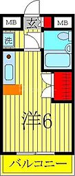 T'sgarden南柏 ワンルームの間取図画像