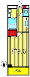 アーバニタ 1Kの間取図画像