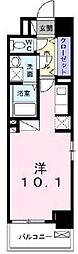 ラピスラズリ ワンルームの間取図画像