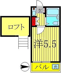 ルミエール柏第1 1Kの間取図画像