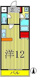 モアルヤタ藤 ワンルームの間取図画像