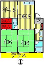 コーポKIKU B棟 2階/-