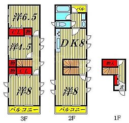 グランマ 4DKの間取図画像