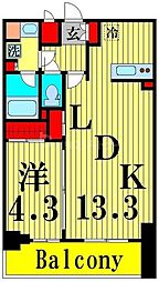 ＯＲＳＵＳ　ＵＭＥＪＩＭＡ 6階1LDKの間取り