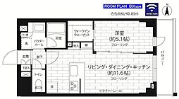 ステージグランデ竹ノ塚 1LDKの間取図画像