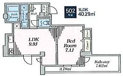 間取図画像 1LDK
