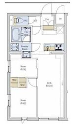 プロスタイルウェルス堀切菖蒲園 2LDKの間取図画像