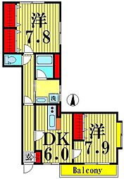 間取図画像 2DK
