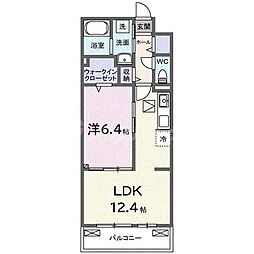 ブランノワレ 1LDKの間取図画像