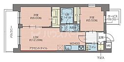 プレジオ北綾瀬ASIAN 2LDKの間取図画像