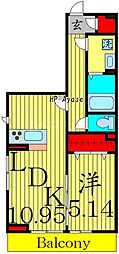 マウナケア 1LDKの間取図画像