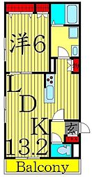 アーネス・グランツSOUTH 1LDKの間取図画像