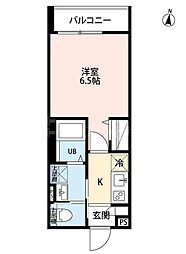robot home 青井 1Kの間取図画像