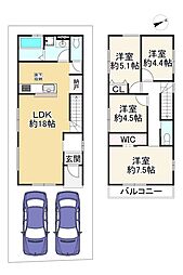 四條畷市中野本町 1期 2号棟