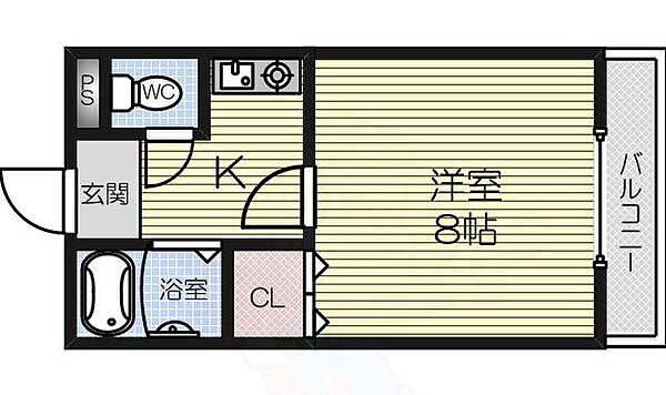 ハイツキシダ ｜大阪府和泉市池上町１丁目(賃貸マンション1K・3階・20.59㎡)の写真 その2