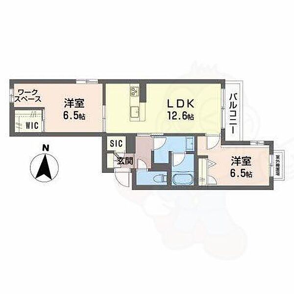 大阪府堺市西区鳳北町５丁(賃貸マンション2LDK・2階・62.70㎡)の写真 その2