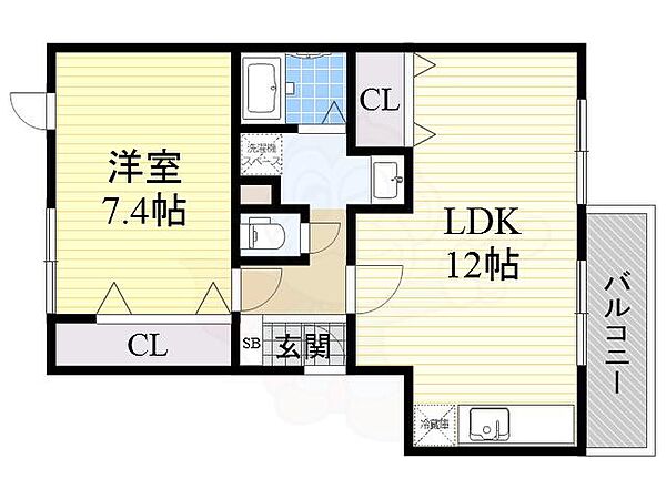 大阪府高石市綾園５丁目(賃貸マンション1LDK・1階・51.86㎡)の写真 その2