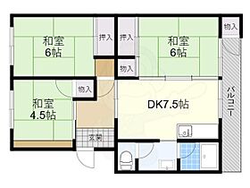 浜寺南団地2号棟 505 ｜ 大阪府堺市西区浜寺南町２丁（賃貸マンション3DK・5階・56.82㎡） その2