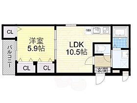 大阪府高石市千代田３丁目1番7号（賃貸アパート1LDK・2階・40.20㎡） その2