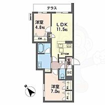 大阪府泉大津市式内町（賃貸マンション2LDK・1階・60.16㎡） その2