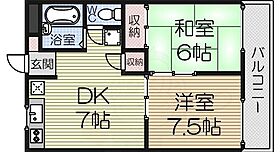 メゾン楠  ｜ 大阪府泉大津市我孫子２丁目（賃貸アパート2DK・3階・39.70㎡） その2